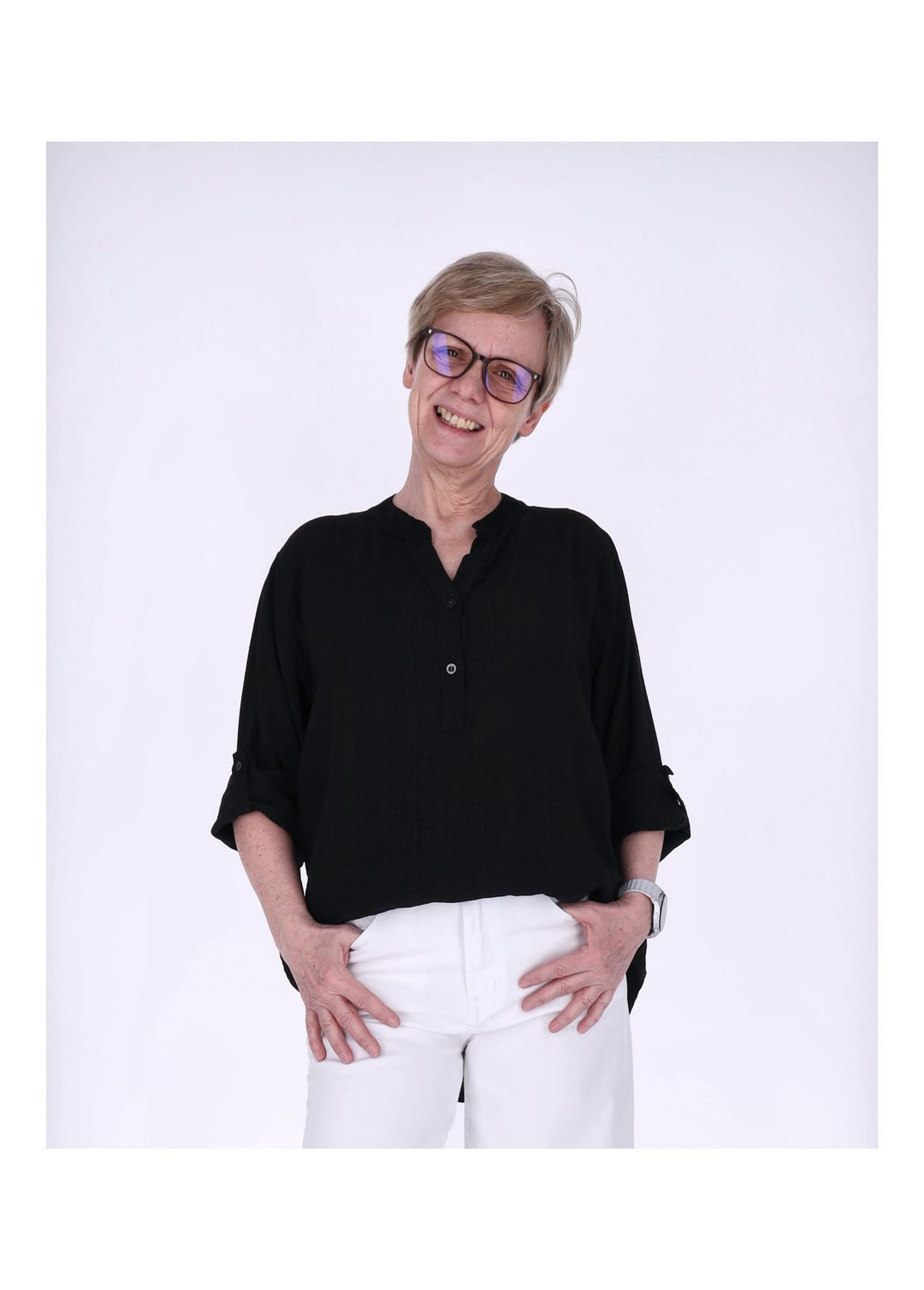 Splash of Color Blusenshirt Damen Viskose
