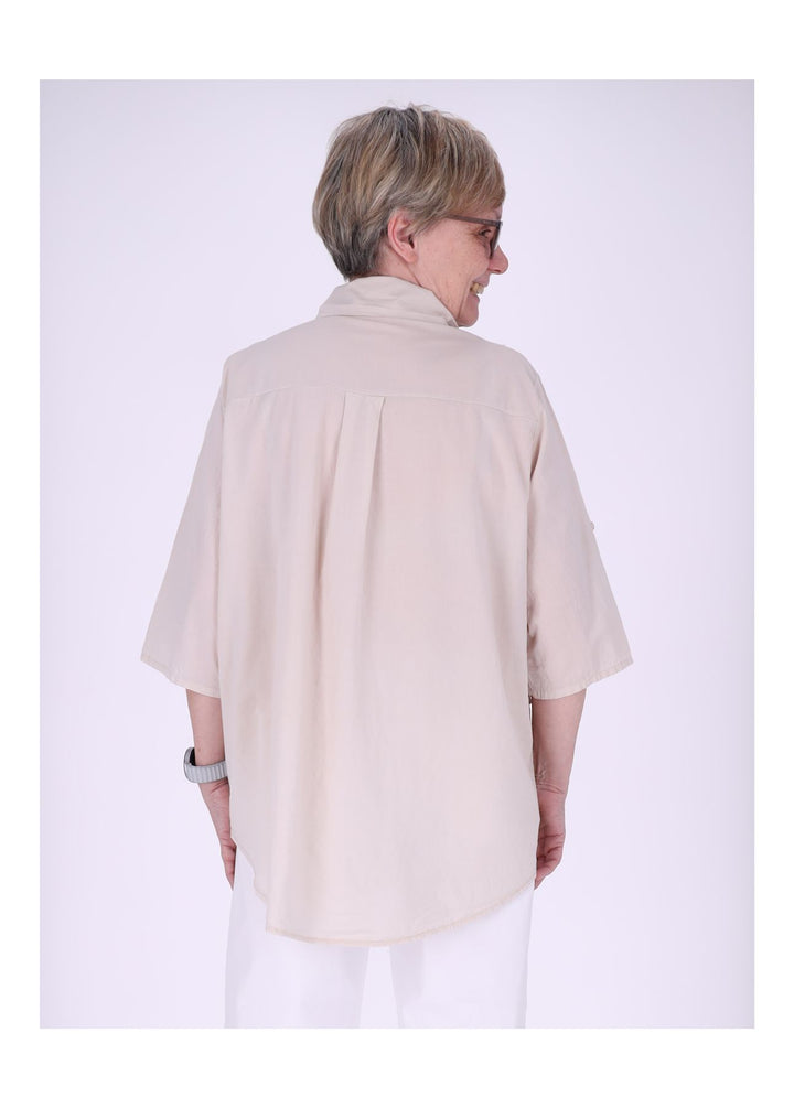 Bluse Damen 1/2 Arm BW Stickerei