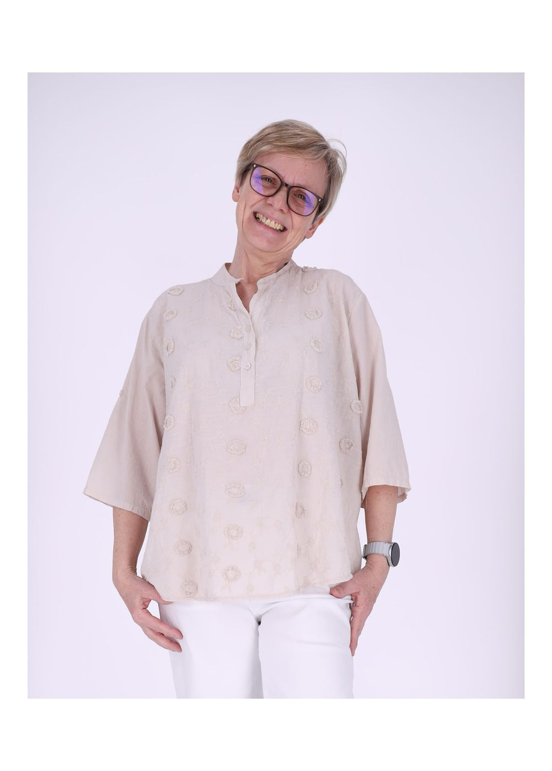 Splash of Color Blusenshirt Damen