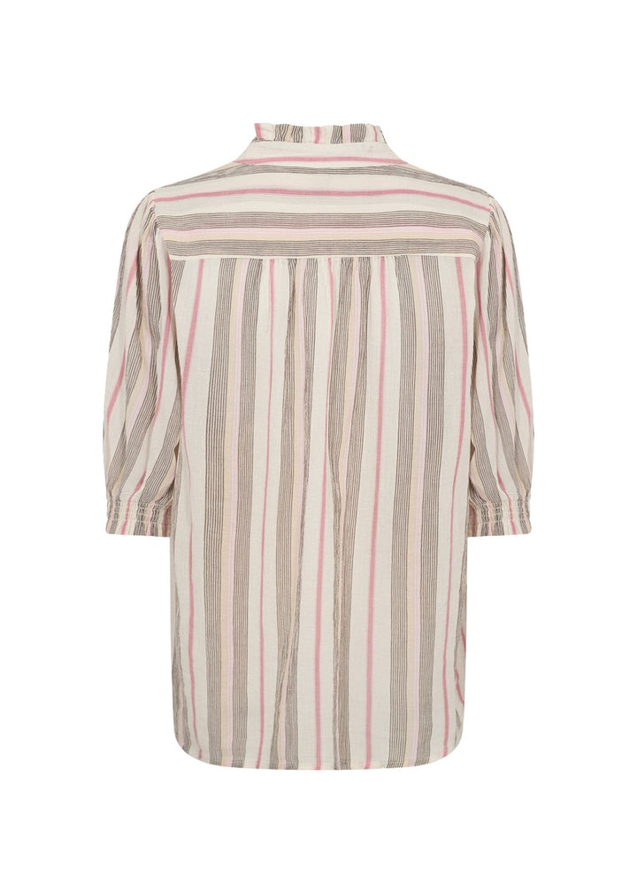 Bluse Damen Halbarm Rüschen