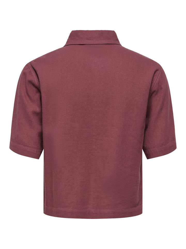 ONLY Kurzarm Leinenbluse