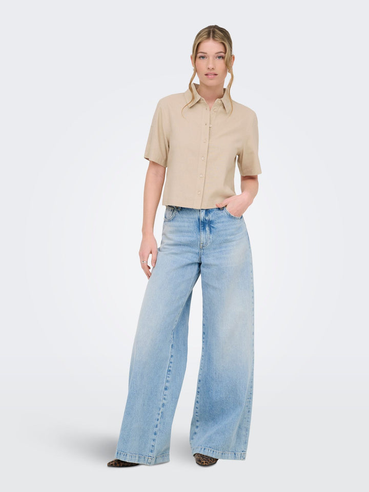 ONLGOA S/S LINEN BL SHIRT CC PNT