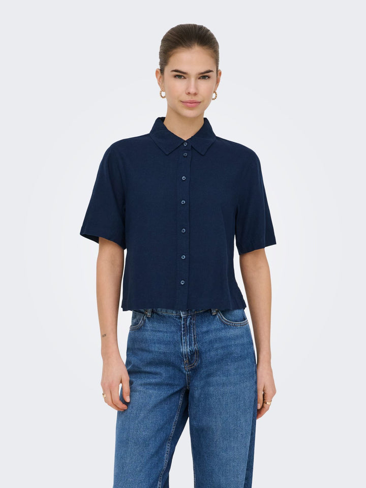 ONLGOA S/S LINEN BL SHIRT CC PNT