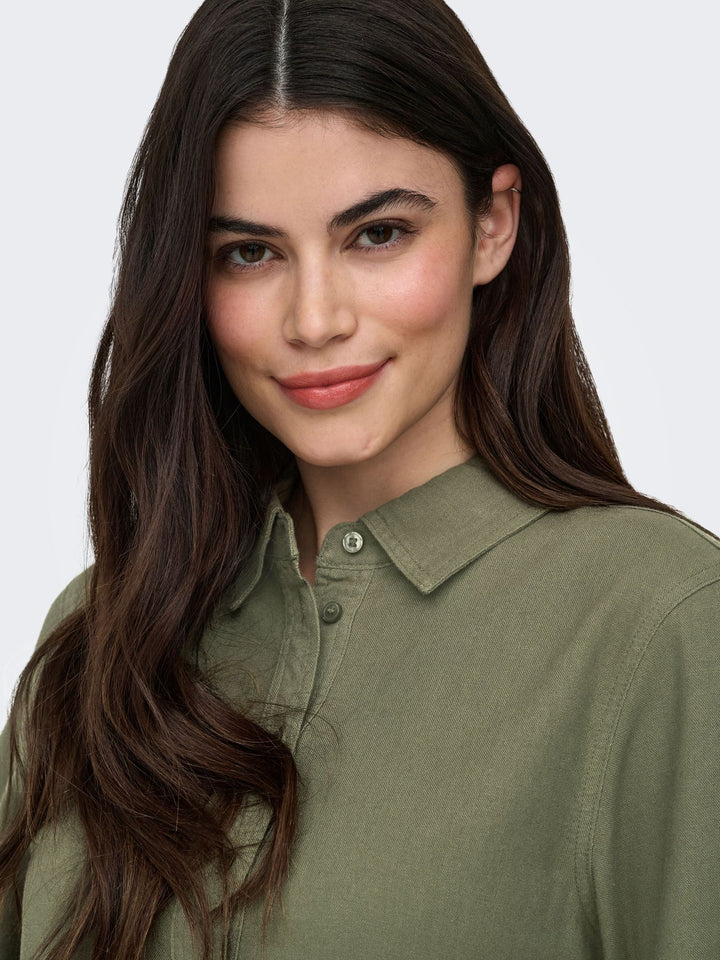 ONLGOA S/S LINEN BL SHIRT CC PNT