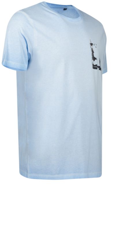 T-Shirt Herren Cold Dyed Brustprint