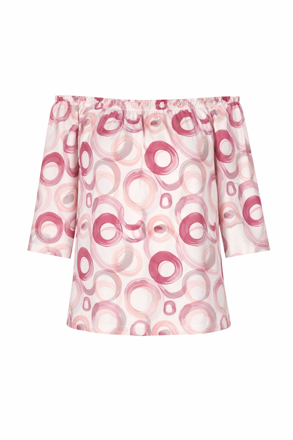 Carmen Shirt 3/4 Arm Damen Splash of Color