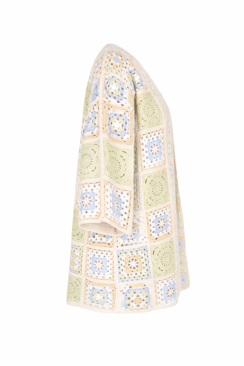 Strickjacke Häkel Damen Lang Granny