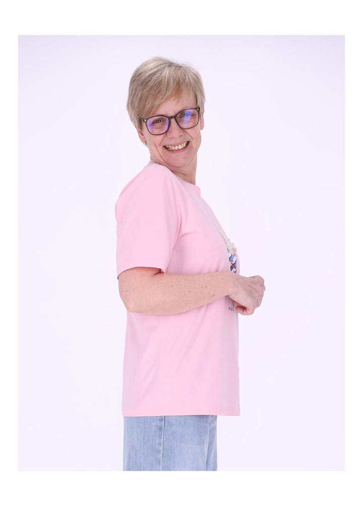 ONLY Damen T-Shirt Popcorn Print Baumwolle