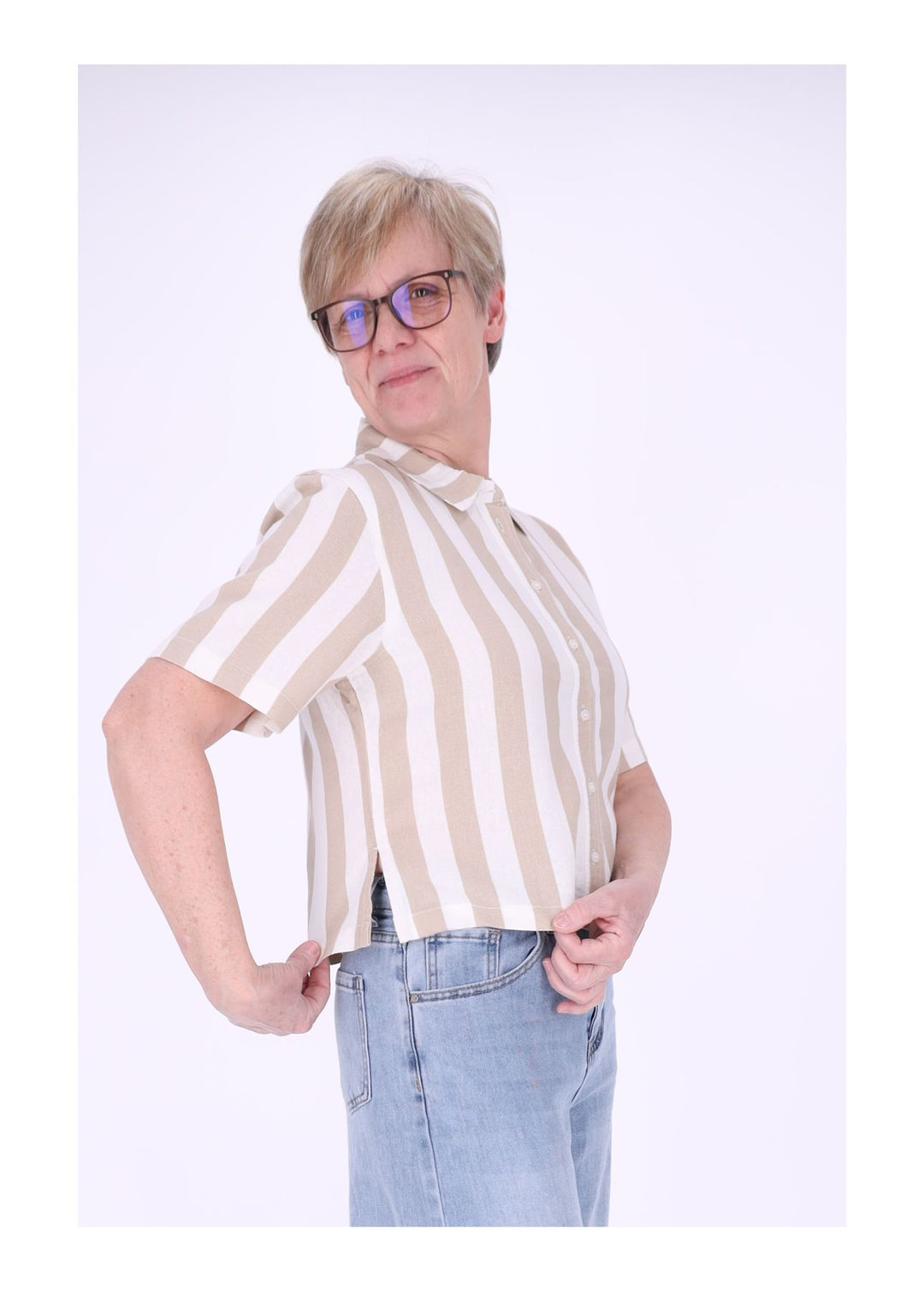 ONLGOA S/S LINEN BL SHIRT CC PNT