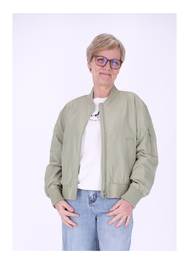 Jacke Damen Blouson Kurz Ärmeltasche