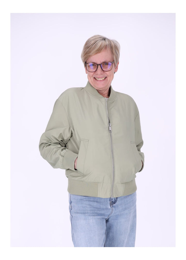 Jacke Damen Blouson Kurz Ärmeltasche