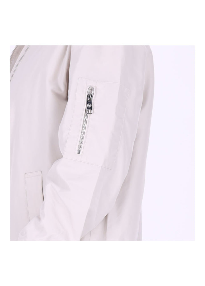 Jacke Damen Lang Blouson Armtasche Reißverschluss