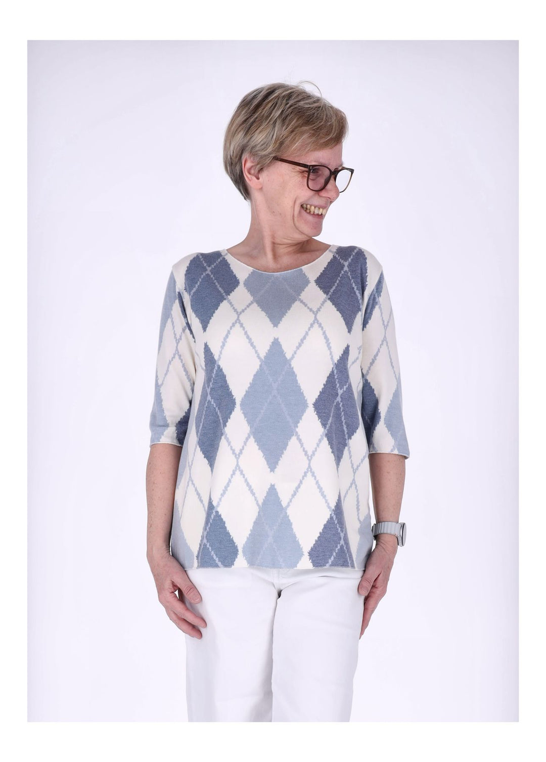 Splash of Color Damen T-Shirt Raute