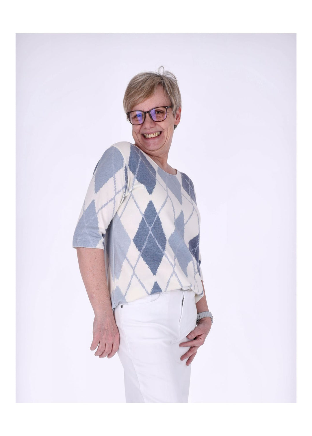 Splash of Color Damen T-Shirt Raute
