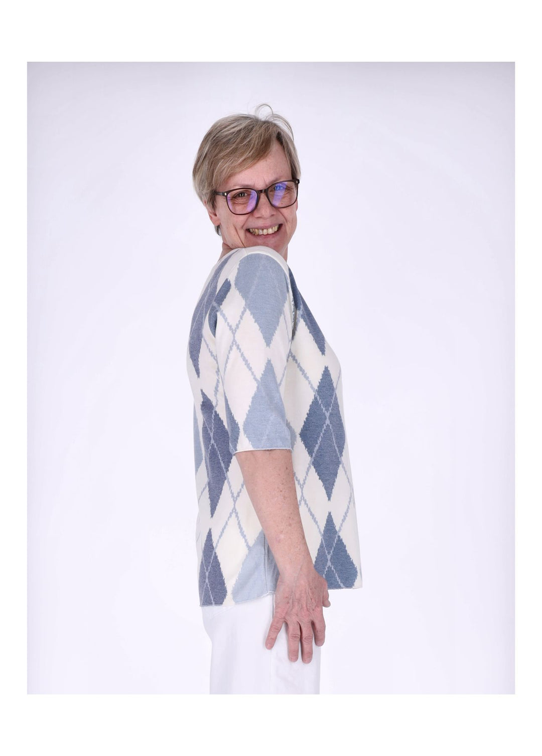 Splash of Color Damen T-Shirt Raute
