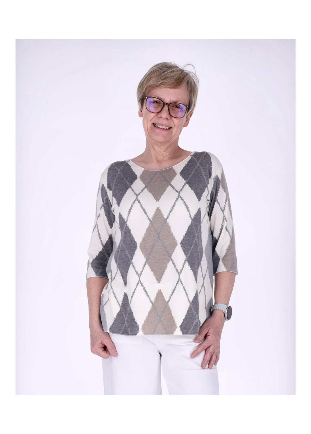 Splash of Color Damen T-Shirt Raute