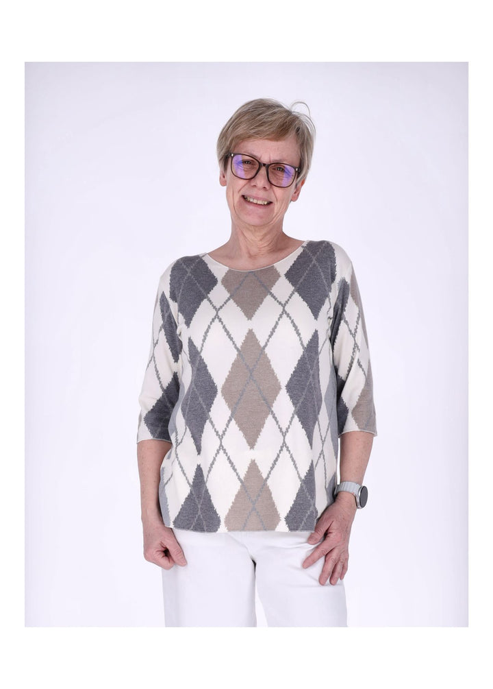 Splash of Color Damen T-Shirt Raute