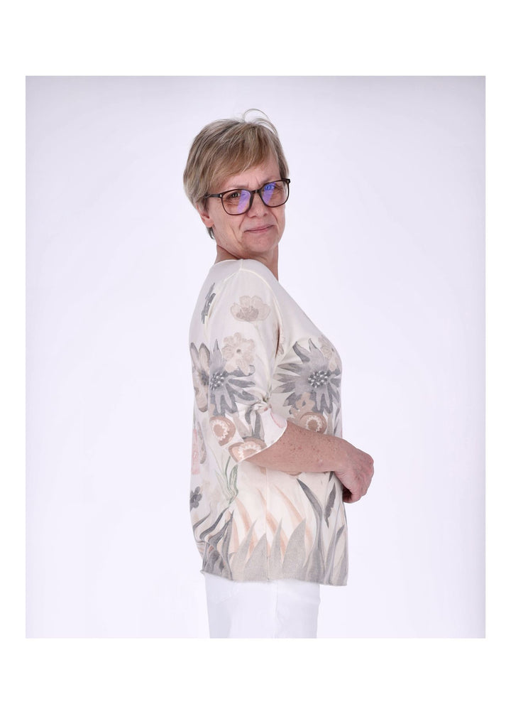 Splash of Color Damen T-Shirt Blumenprint