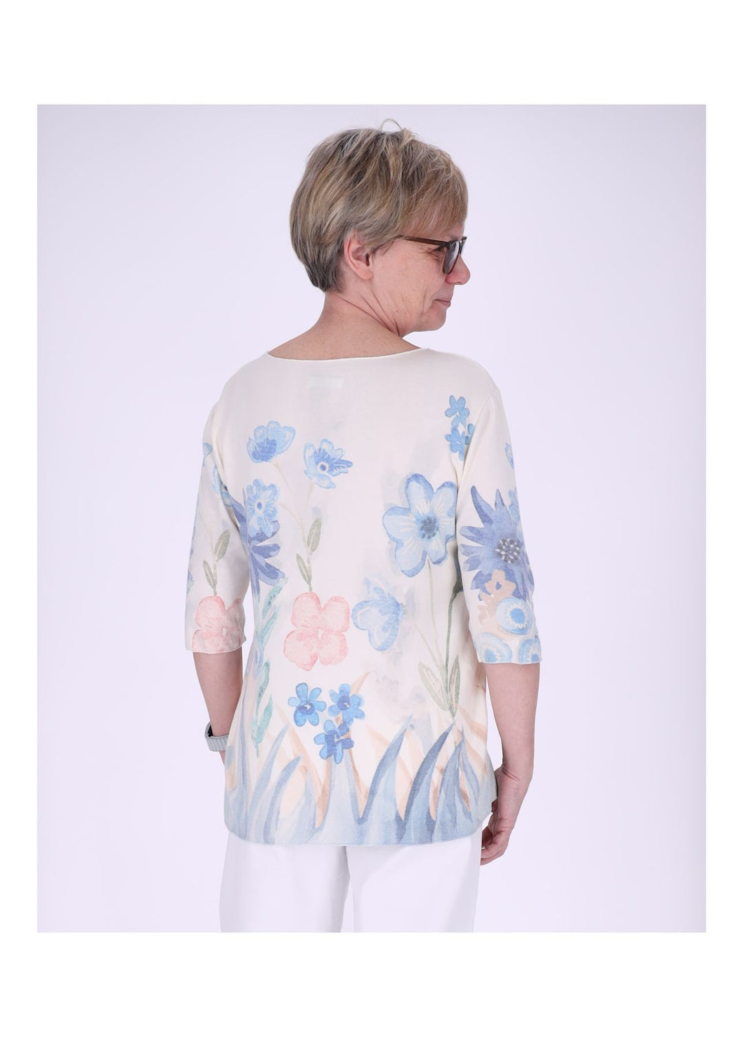 Splash of Color Damen T-Shirt Blumenprint