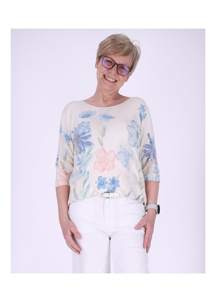 Splash of Color Damen T-Shirt Blumenprint