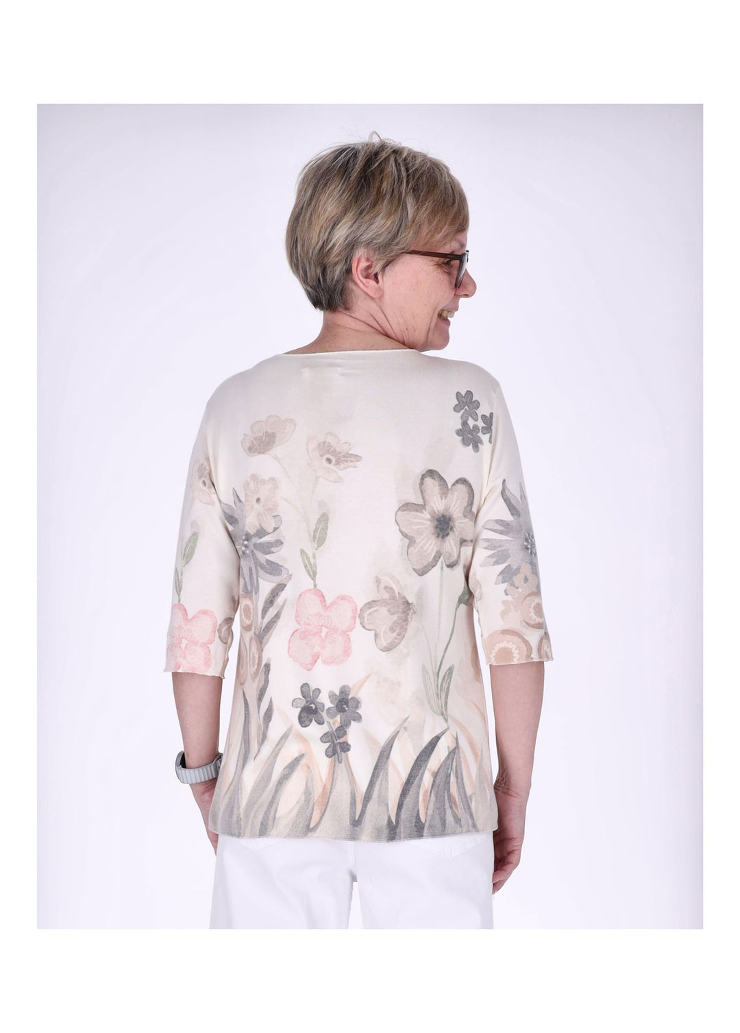 Splash of Color Damen T-Shirt Blumenprint
