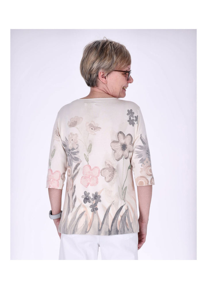 Splash of Color Damen T-Shirt Blumenprint