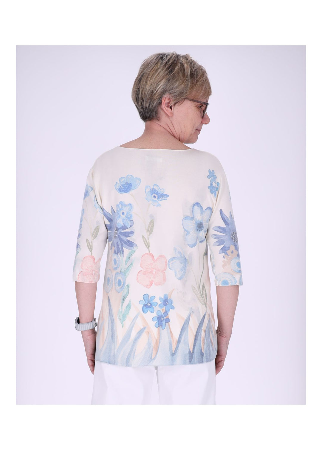 Splash of Color Damen T-Shirt Blumenprint