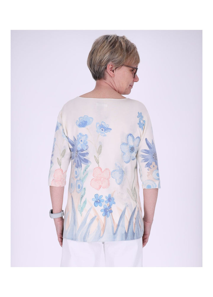 Splash of Color Damen T-Shirt Blumenprint