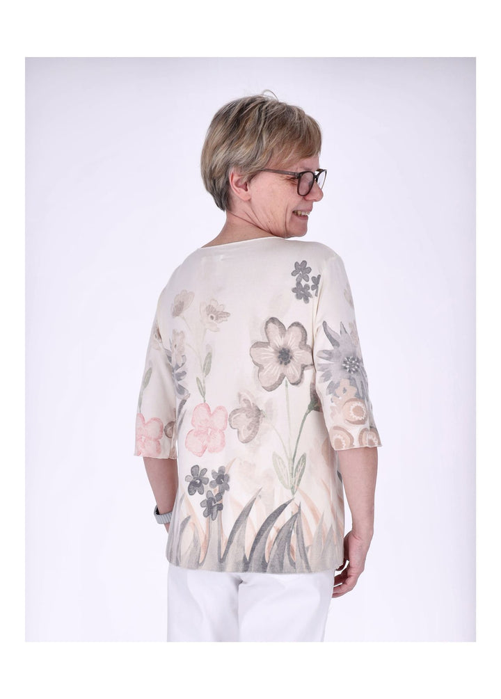 Splash of Color Damen T-Shirt Blumenprint