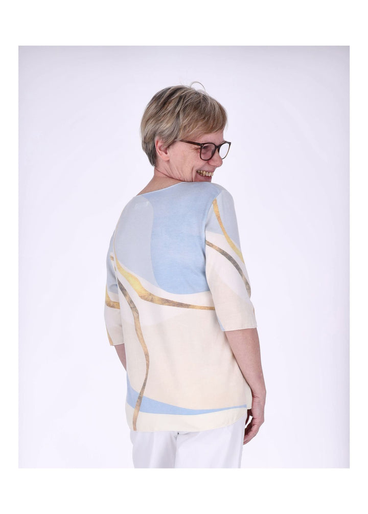 T-Shirt Damen 1/2 Arm AOP Muster