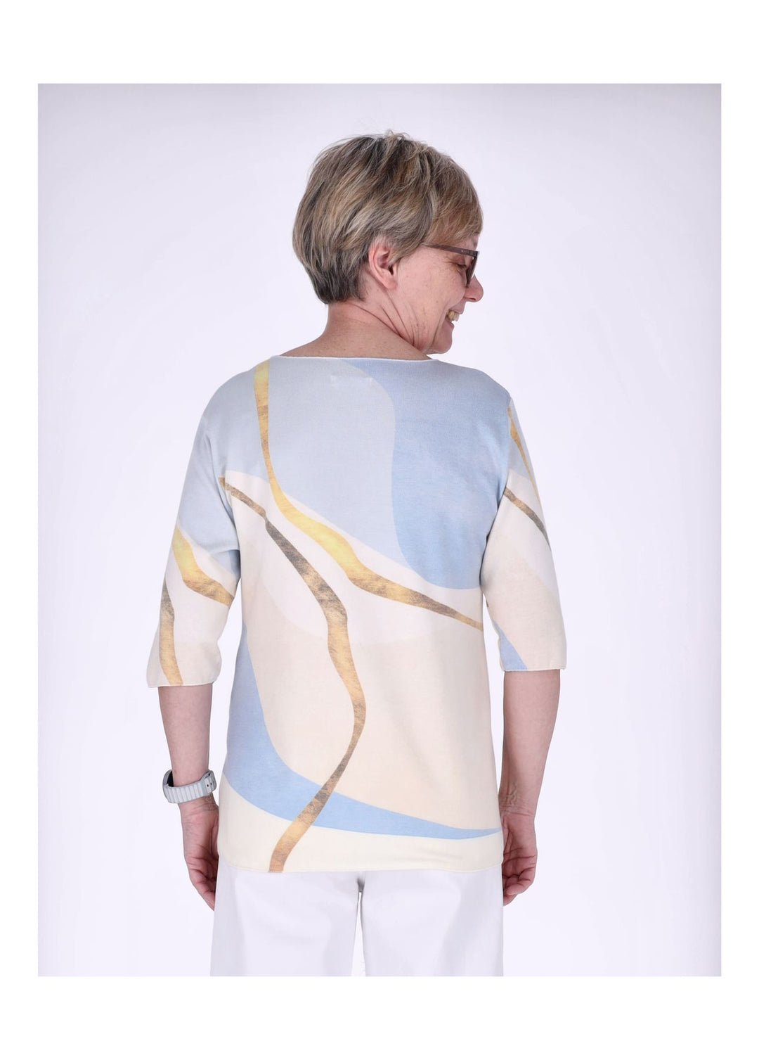 T-Shirt Damen 1/2 Arm AOP Muster