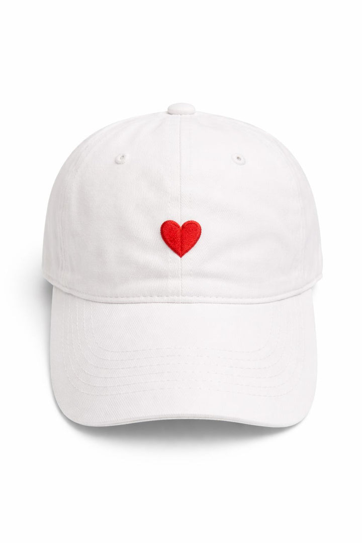 Basecap Damen Herz weiß