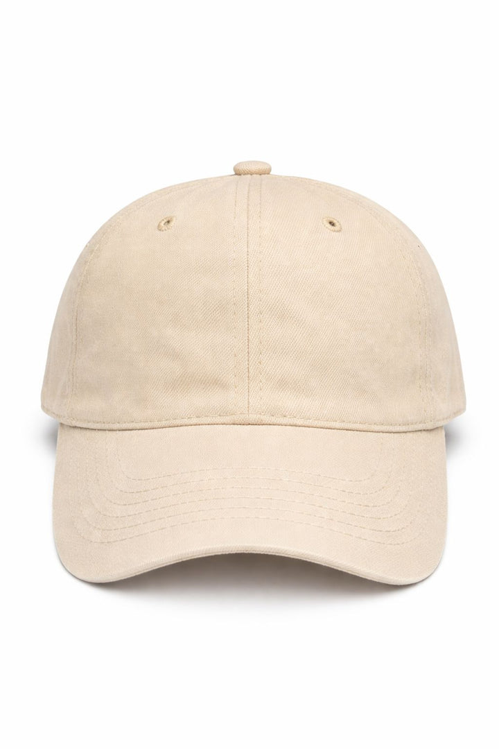 Basecap unisex beige