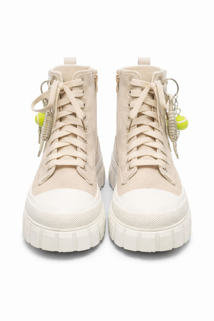 High Top Sneaker Wildlederoptik Charms