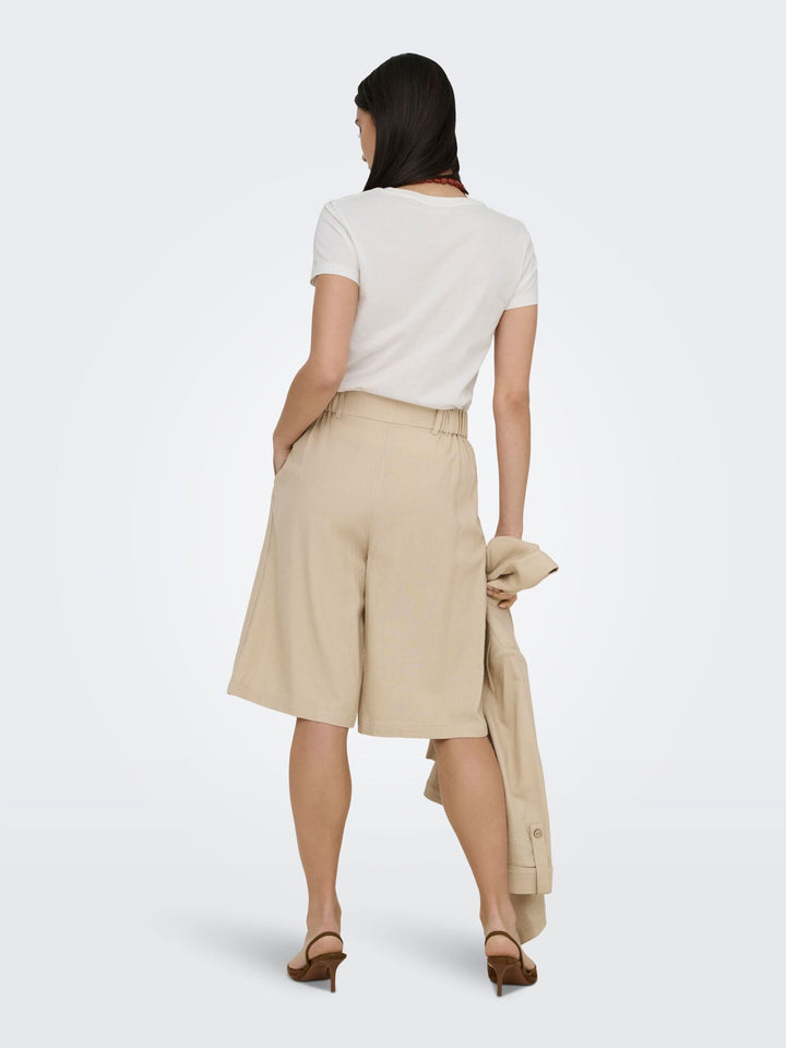 ONLGOA HW LINEN BL LONG SHORTS CC T