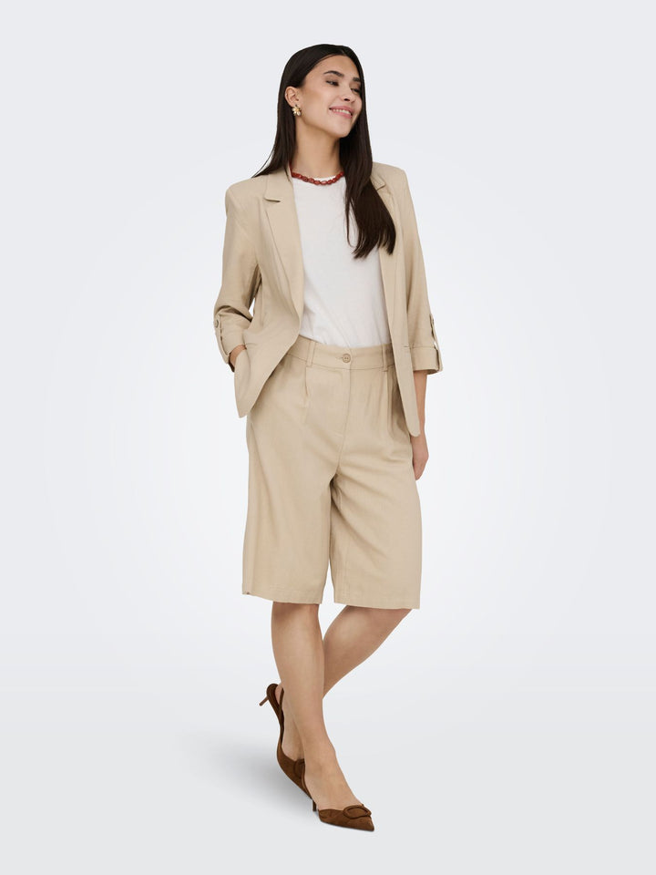 ONLGOA HW LINEN BL LONG SHORTS CC T