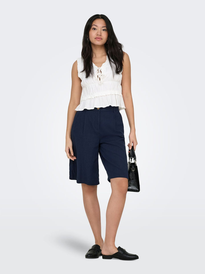 ONLGOA HW LINEN BL LONG SHORTS CC T