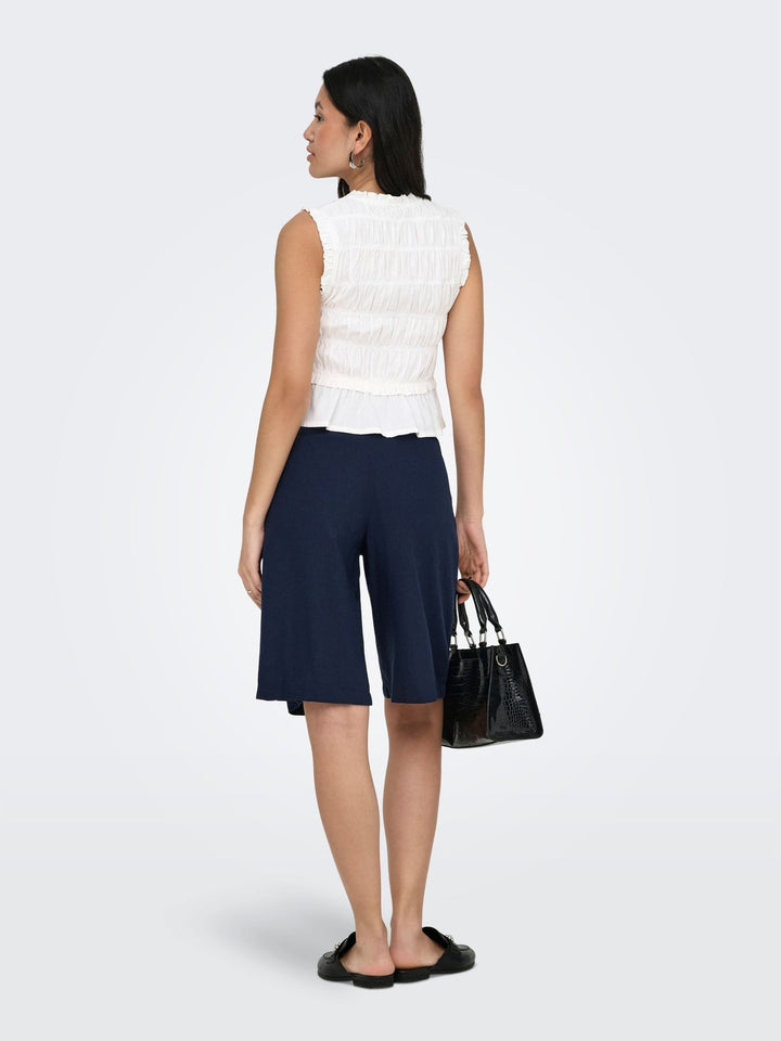 ONLGOA HW LINEN BL LONG SHORTS CC T