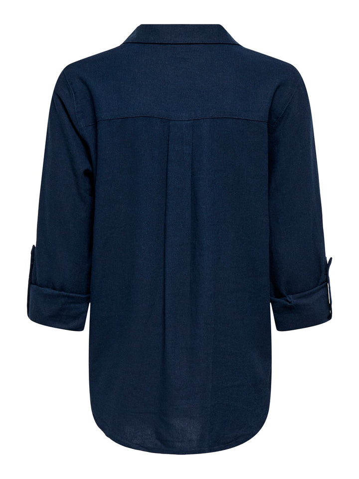 ONLY Bluse 3/4 Ärmel Leinen