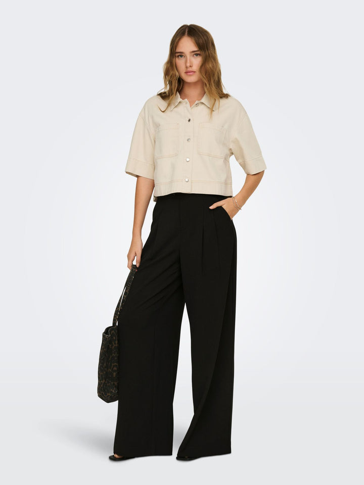 ONLCLEO-MAISA S/S CROP SHIRT PNT