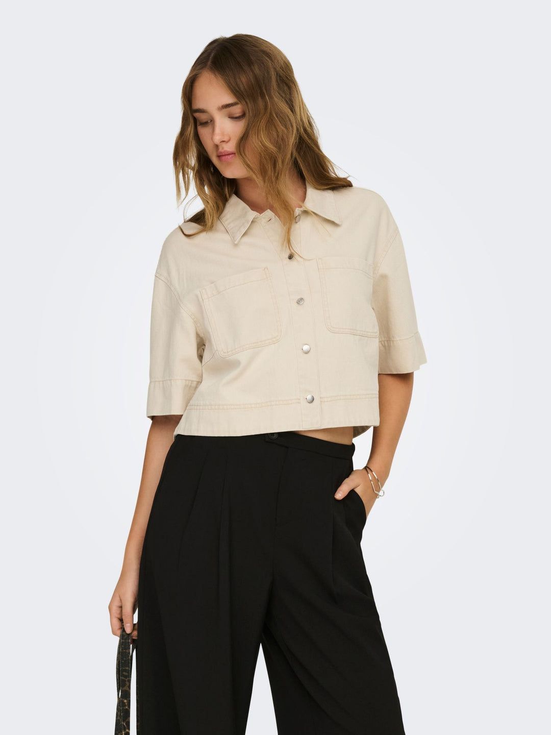 ONLCLEO-MAISA S/S CROP SHIRT PNT