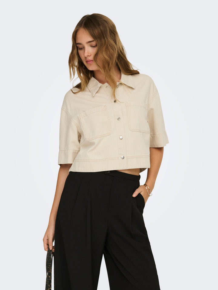 ONLCLEO-MAISA S/S CROP SHIRT PNT