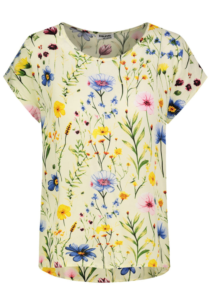 Damen, Bluse kurzarm