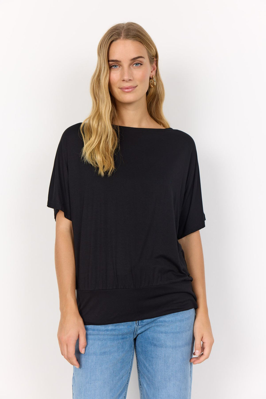 T-Shirt Damen Angeschnittener Arm