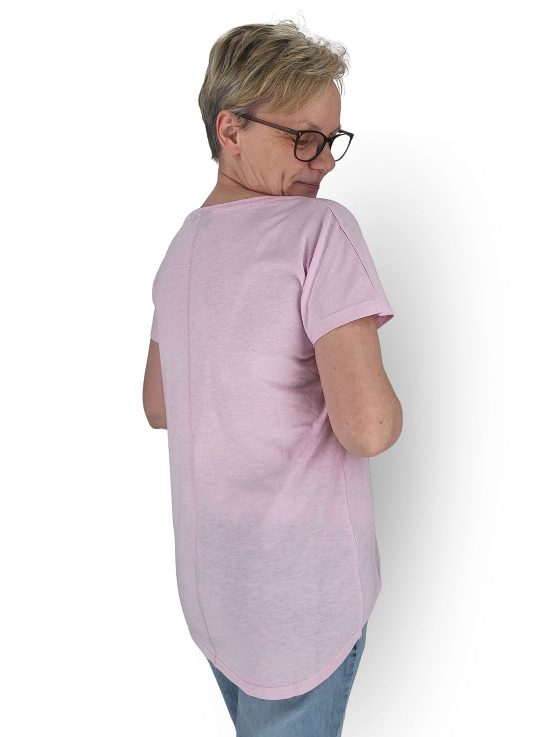 T-Shirt Damen Smily Rückennaht