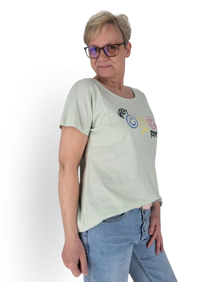 T-Shirt Damen Smily Rückennaht