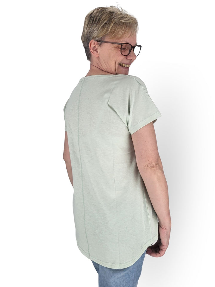 T-Shirt Damen Smily Rückennaht