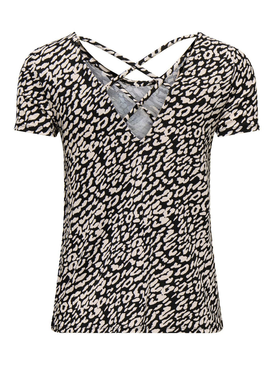 ONLBERA BACK LACE UP S/S TOP JRS NO