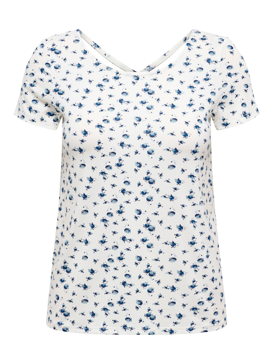 ONLBERA BACK LACE UP S/S TOP JRS NO