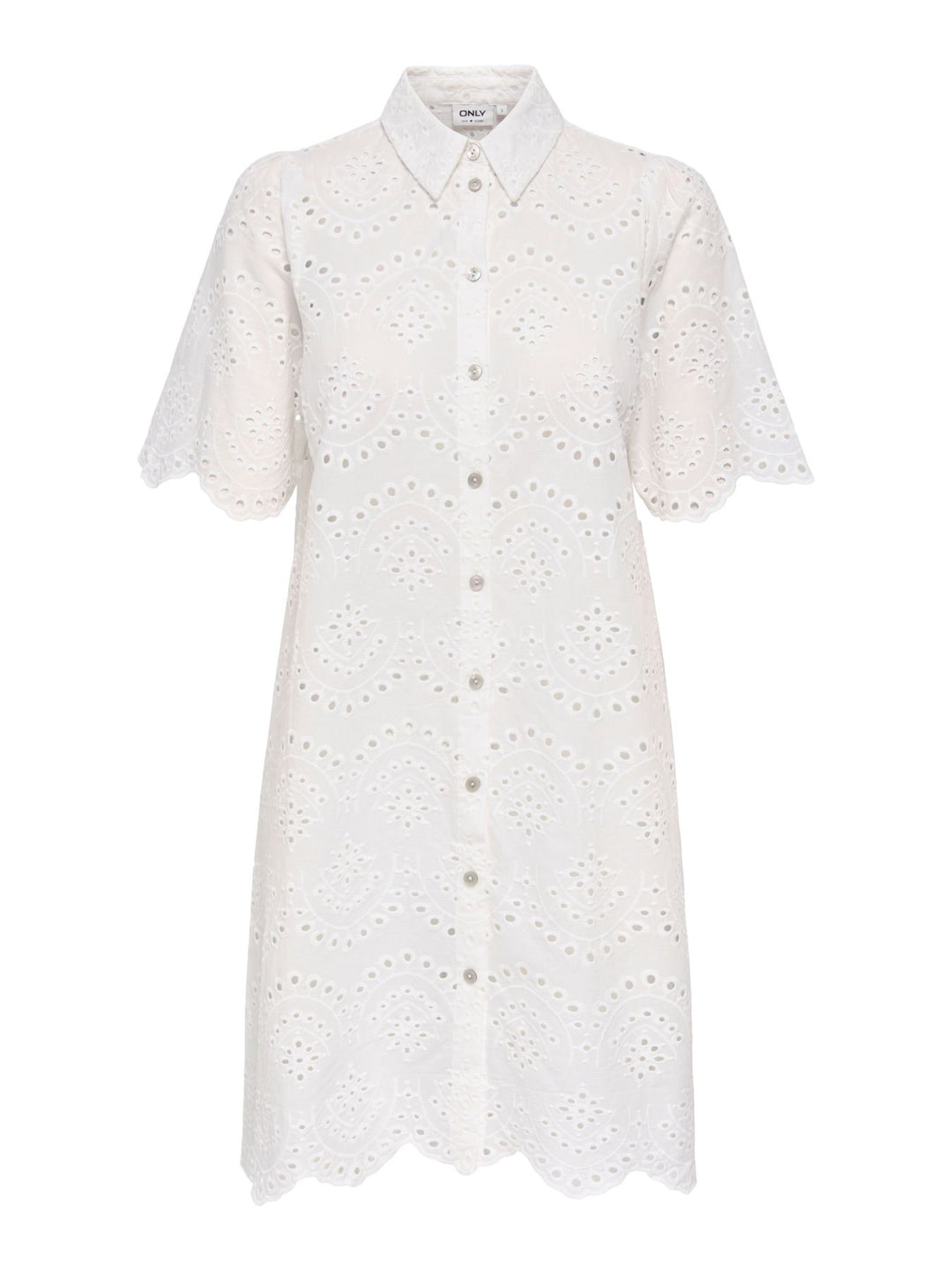 ONLVALAIS S/S DRESS WVN NOOS WHITE